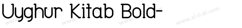 Uyghur Kitab Bold字体转换